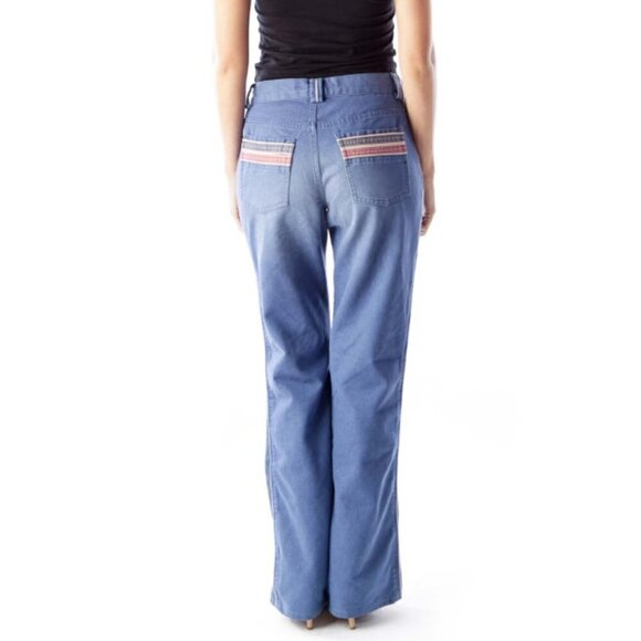 MARC JACOBS Blue High Waist Wide Leg Jeans - Picture 2 of 3